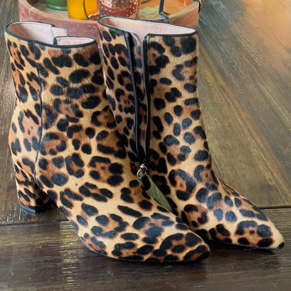 Cheetah ankle boots